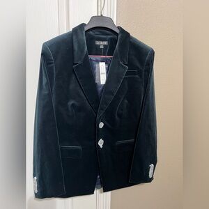 NWT J. Crew Velvet Blazer in Black